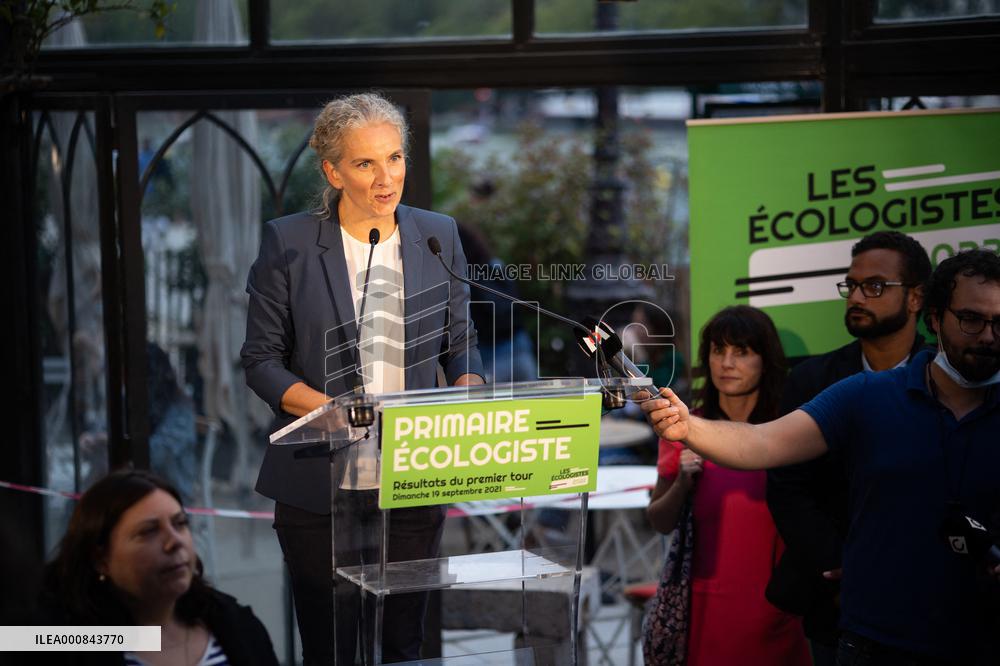 Results of the first round of the Green primary - Paris