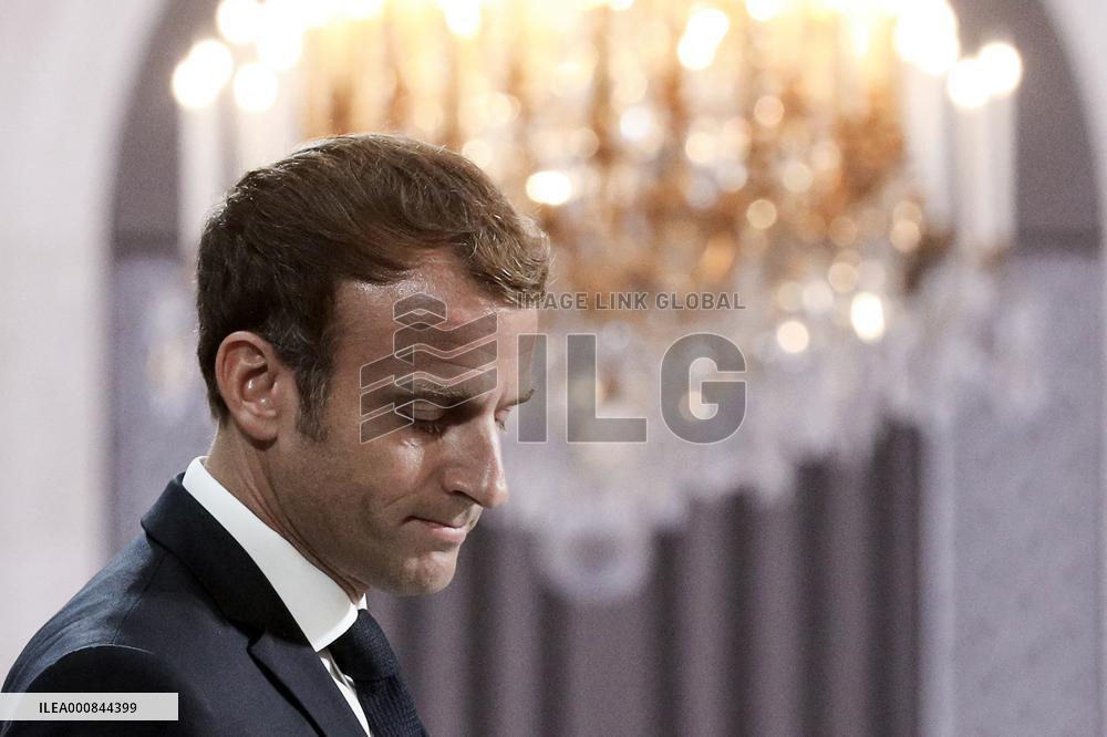 President Macron At A Ceremony In Memory Of The Harkis - Paris