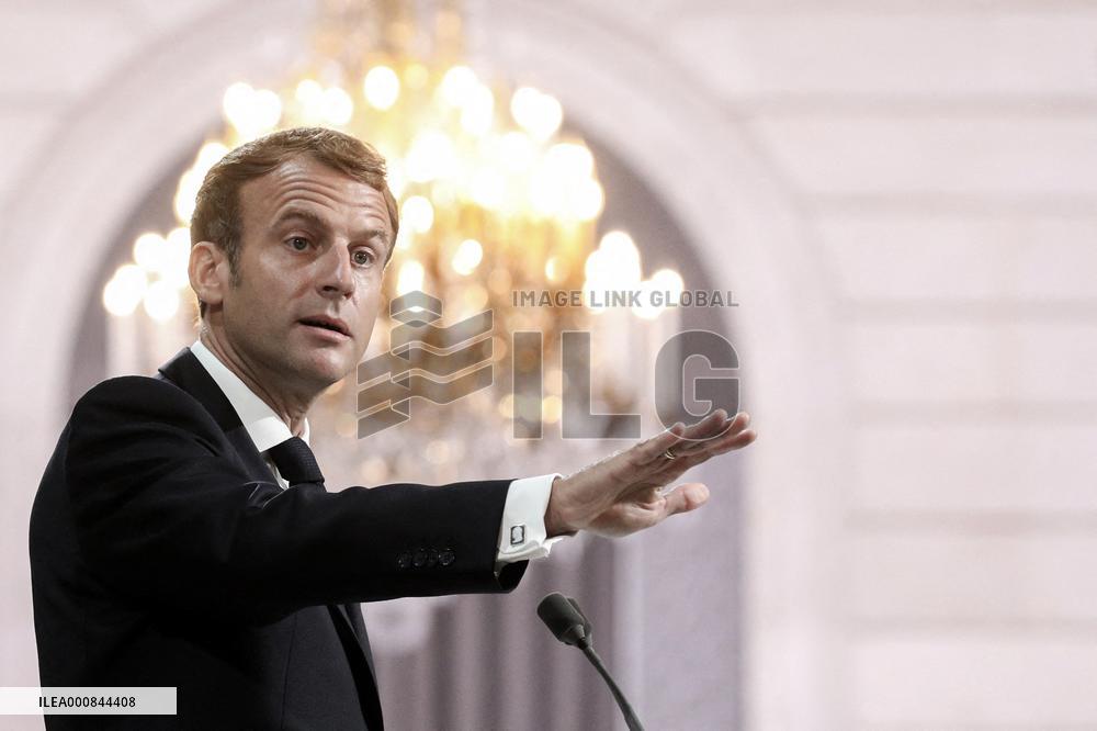 President Macron At A Ceremony In Memory Of The Harkis - Paris