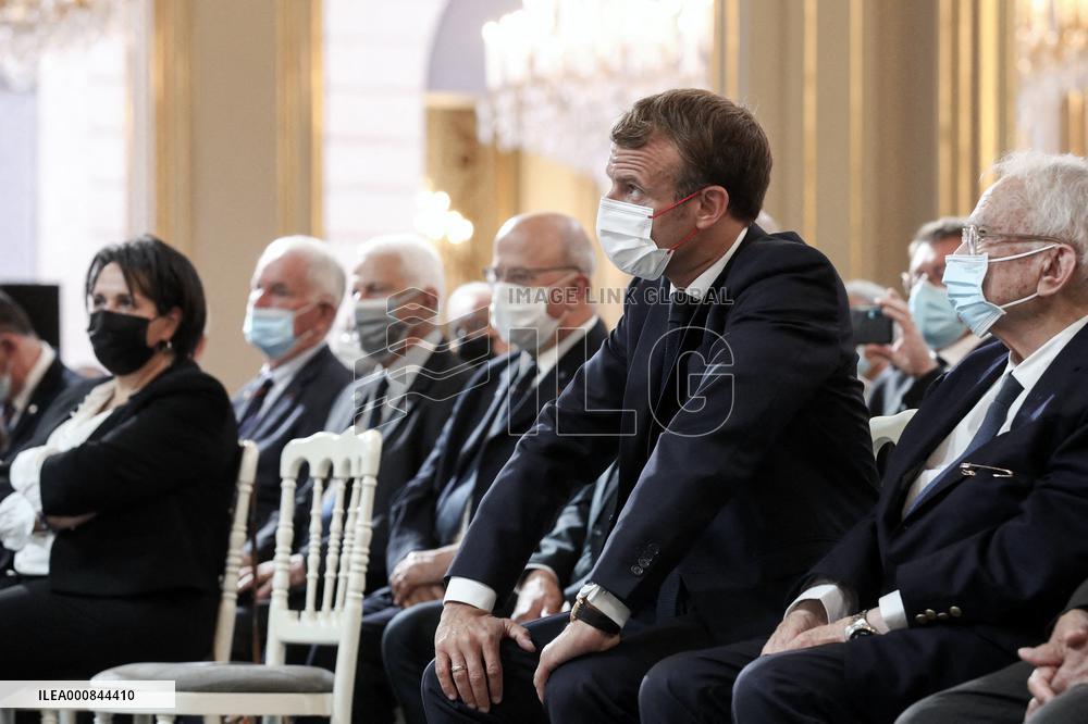 President Macron At A Ceremony In Memory Of The Harkis - Paris