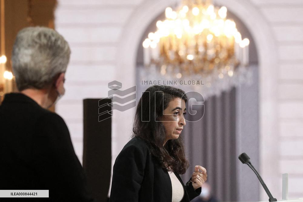 President Macron At A Ceremony In Memory Of The Harkis - Paris