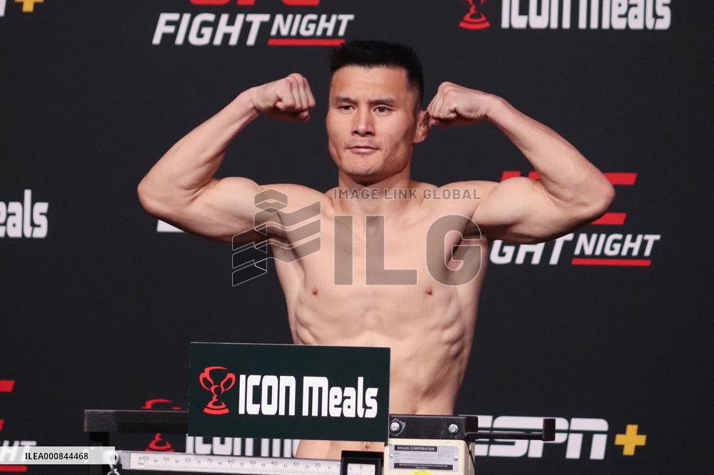 UFC Vegas 37: Smith v Spann Weigh-in - Las Vegas