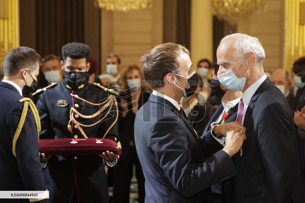 Collective award ceremony at the Elysee Palace - Paris