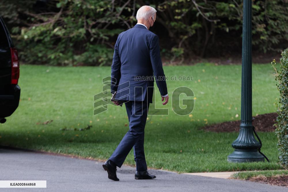 DC: President Biden returns from New York