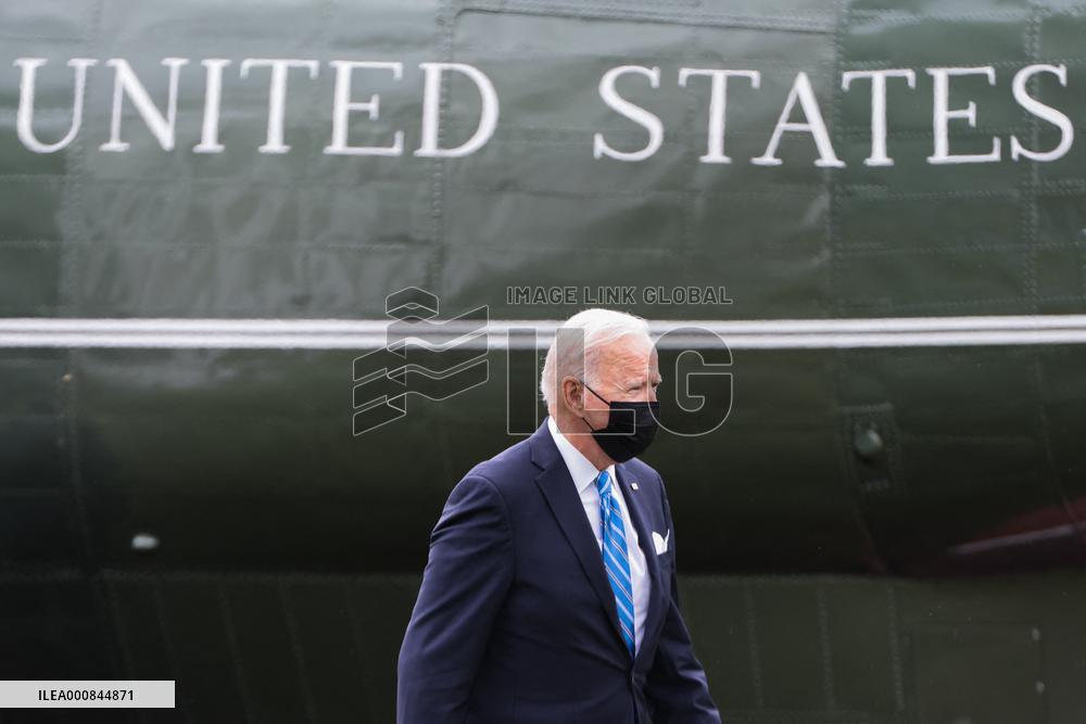 DC: President Biden returns from New York