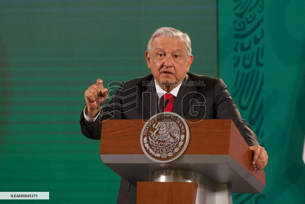 Lopez Obrador Daily Morning News Conference - Mexico