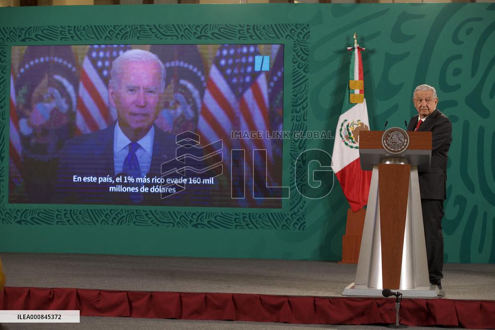 Lopez Obrador Daily Morning News Conference - Mexico