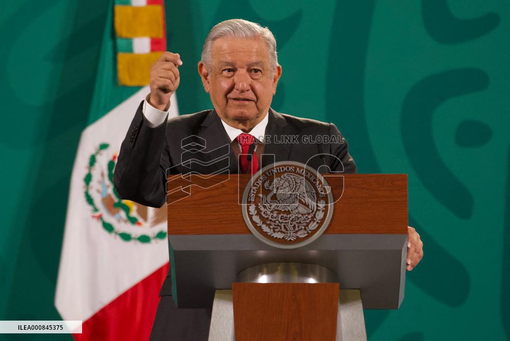 Lopez Obrador Daily Morning News Conference - Mexico