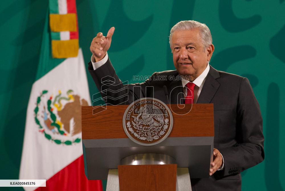 Lopez Obrador Daily Morning News Conference - Mexico