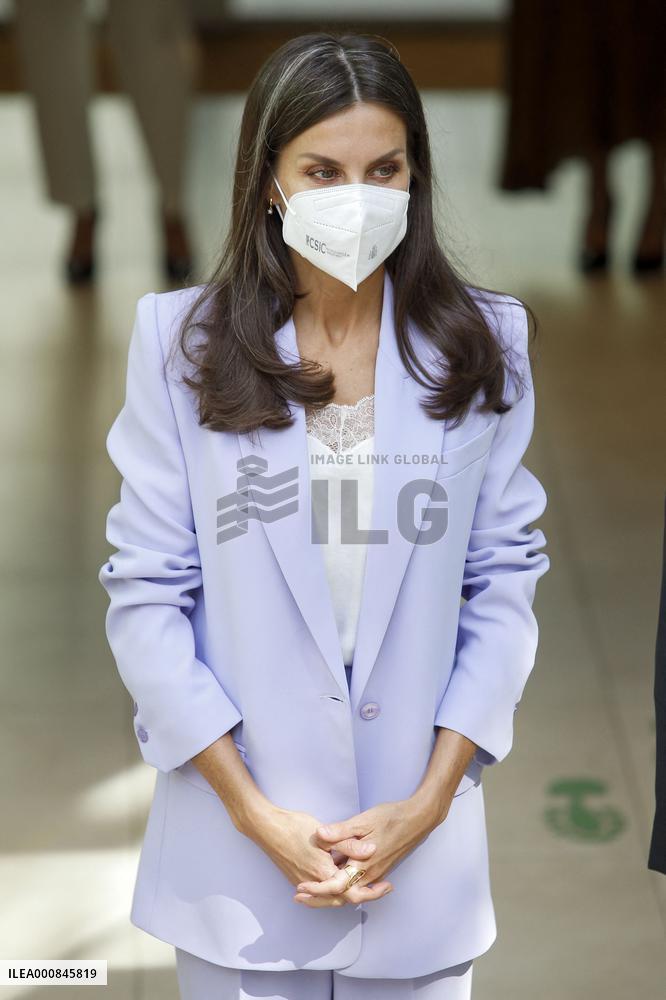 Queen Letizia At World Cancer Research Day - Madrid