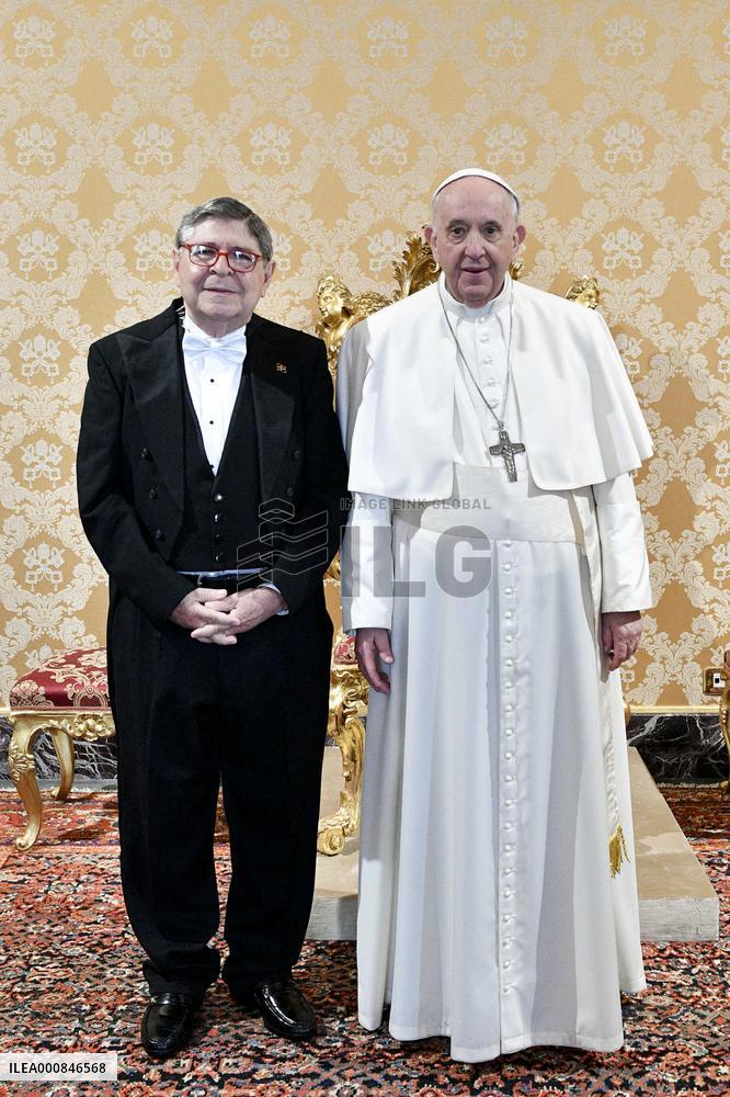Pope Francis Meets Ambassador Of The Dominican Republic - Vatican