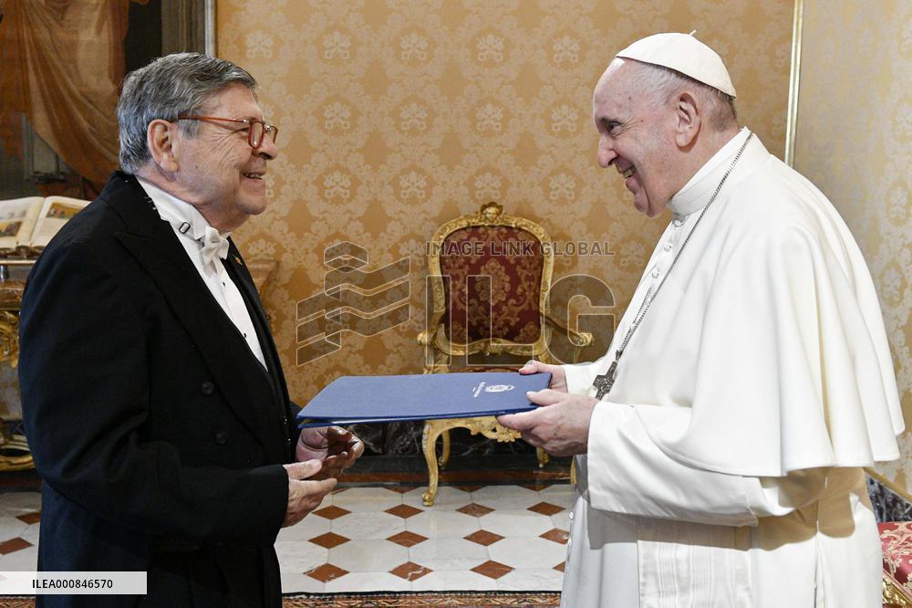 Pope Francis Meets Ambassador Of The Dominican Republic - Vatican