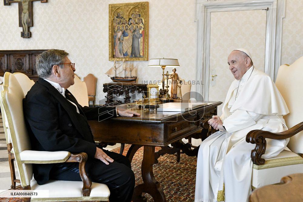 Pope Francis Meets Ambassador Of The Dominican Republic - Vatican
