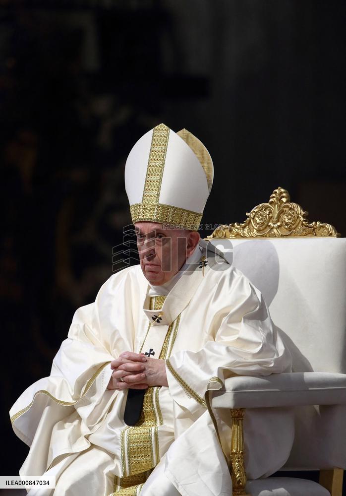 Pope Francis Leads A Mass For The Council Of European Bishops' Conferences