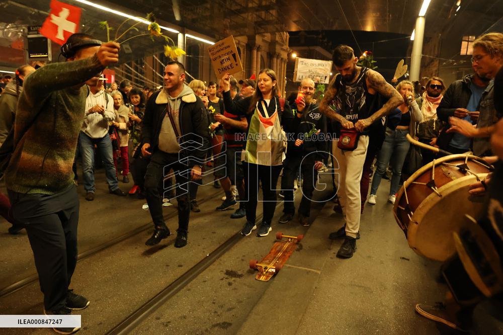 Demonstration Against Anti-Covid Measures - Switzerland
