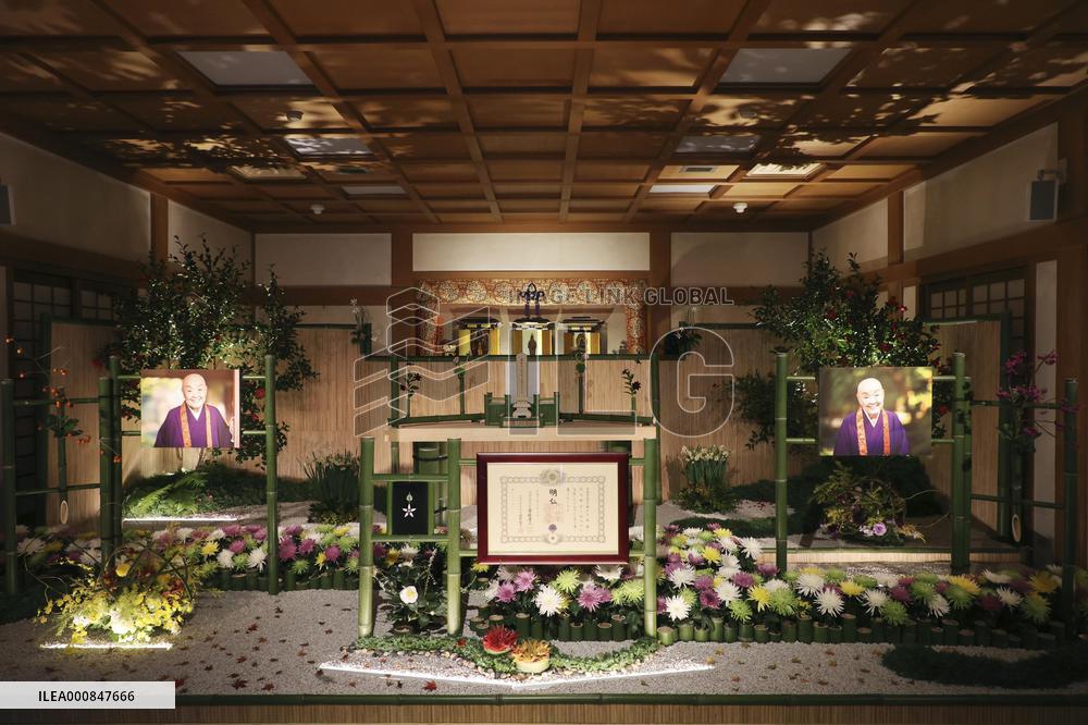 Memorial service for Jakucho Setouchi