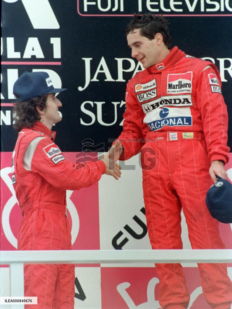 Auto racing: Ayrton Senna and Alain Prost in 1988