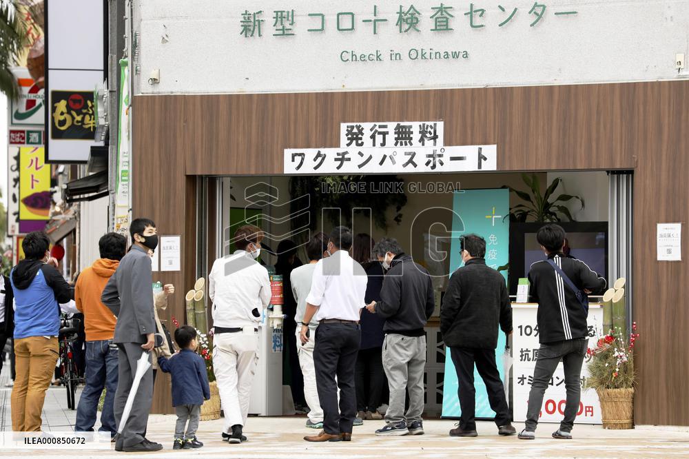 Spread of coronavirus in Okinawa
