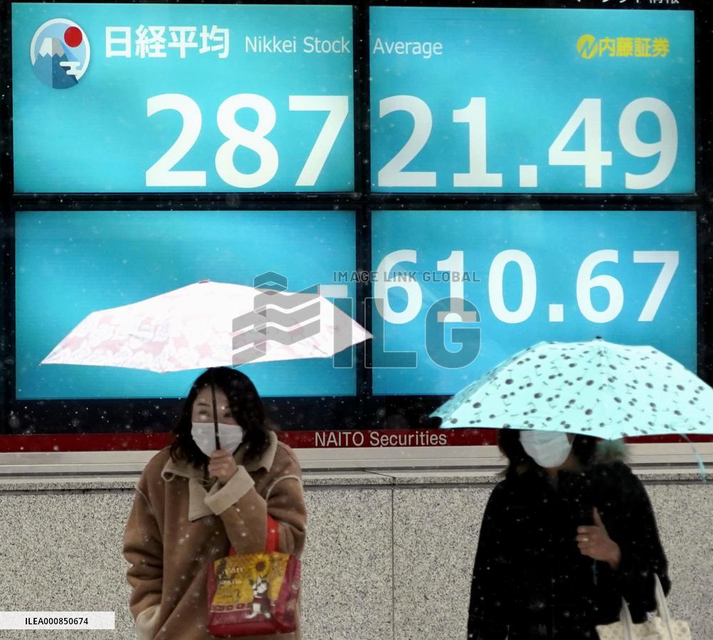 Tokyo stocks plunge