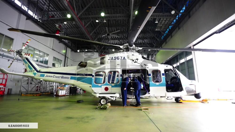 Offshore medical emergency drill using helicopter