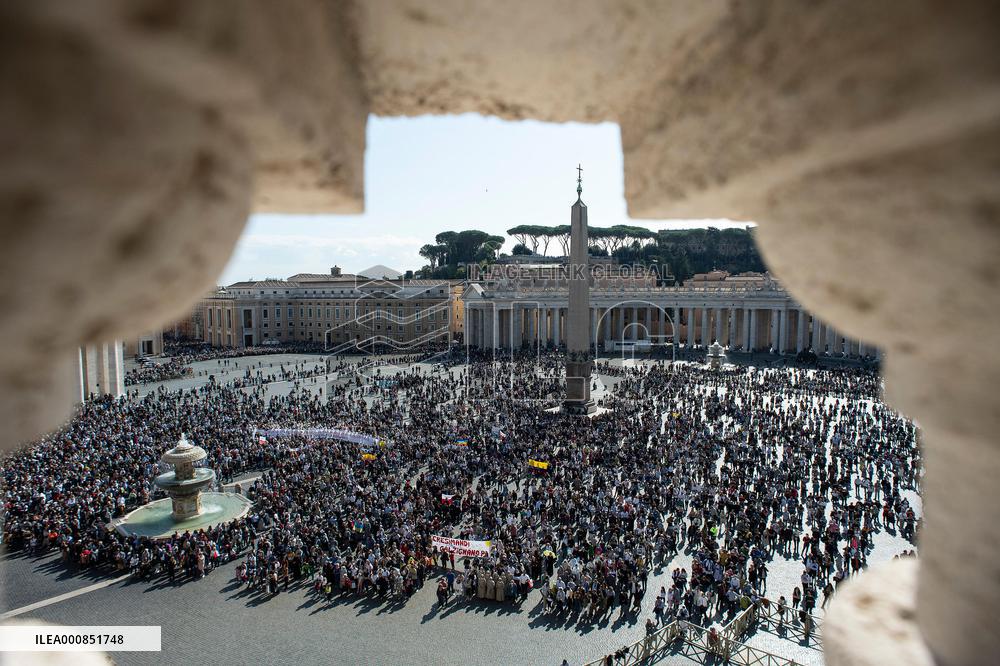 Pope Francis leads The Angelus Prayer - Vatican