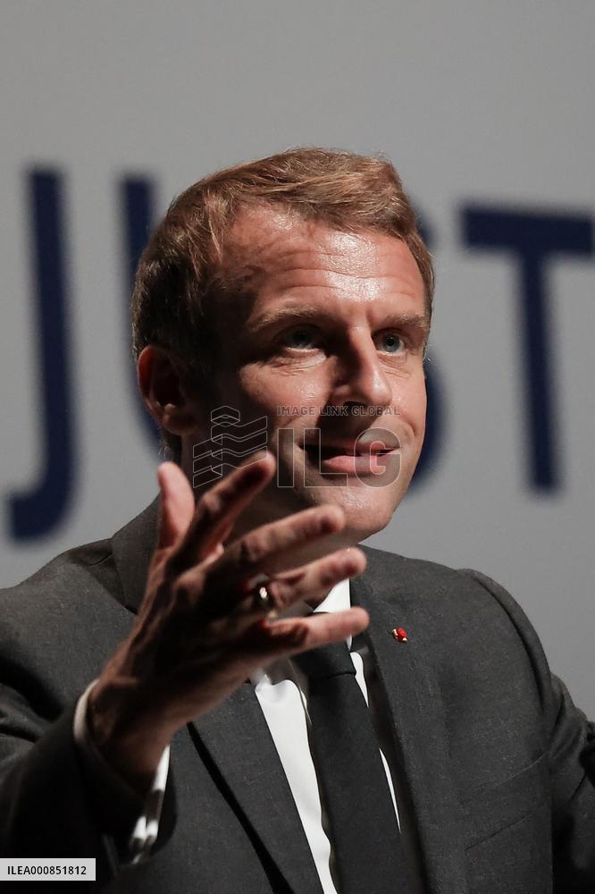 President Macron at the Estates General on Justice - Chasseneuil-du-Poitou
