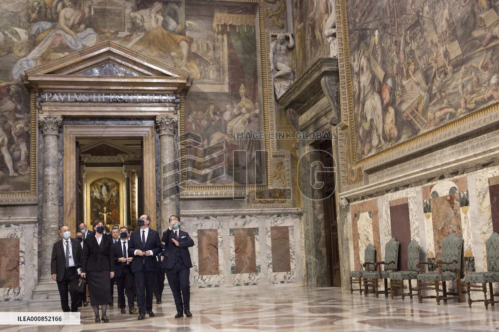 French PM Castex Visits Vatican