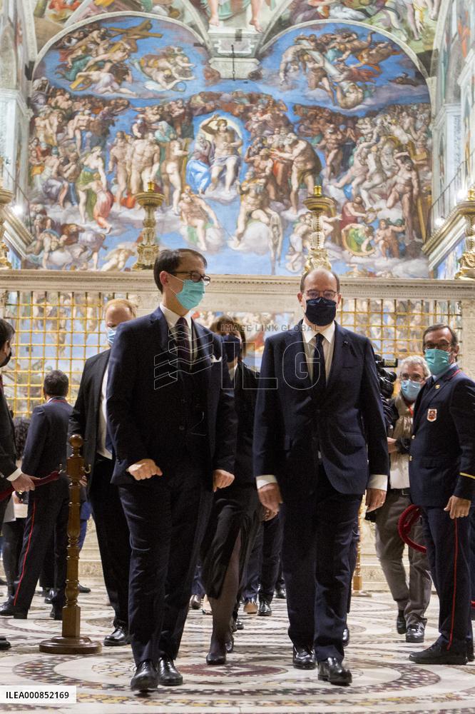 French PM Castex Visits Vatican