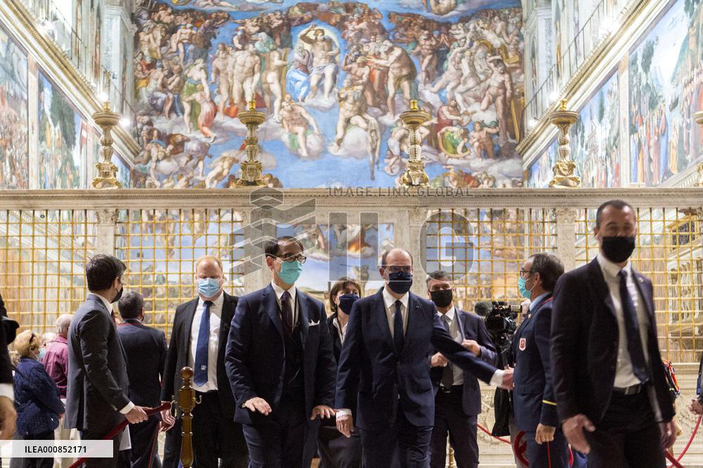 French PM Castex Visits Vatican