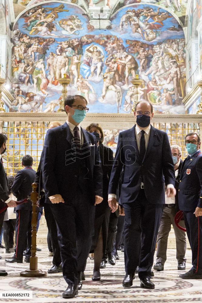 French PM Castex Visits Vatican