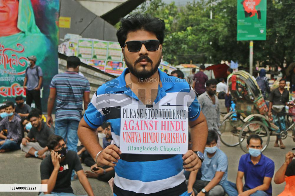 Hindu Community Protest Attacks On Temples - Dhaka