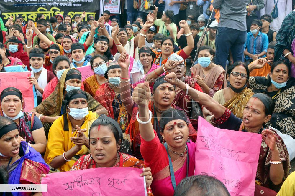 Hindu Community Protest Attacks On Temples - Dhaka