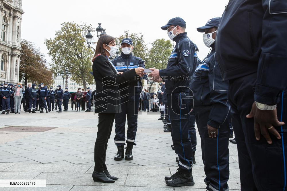 Ceremony Of The First Promotion Of The Municipal Police Of Paris