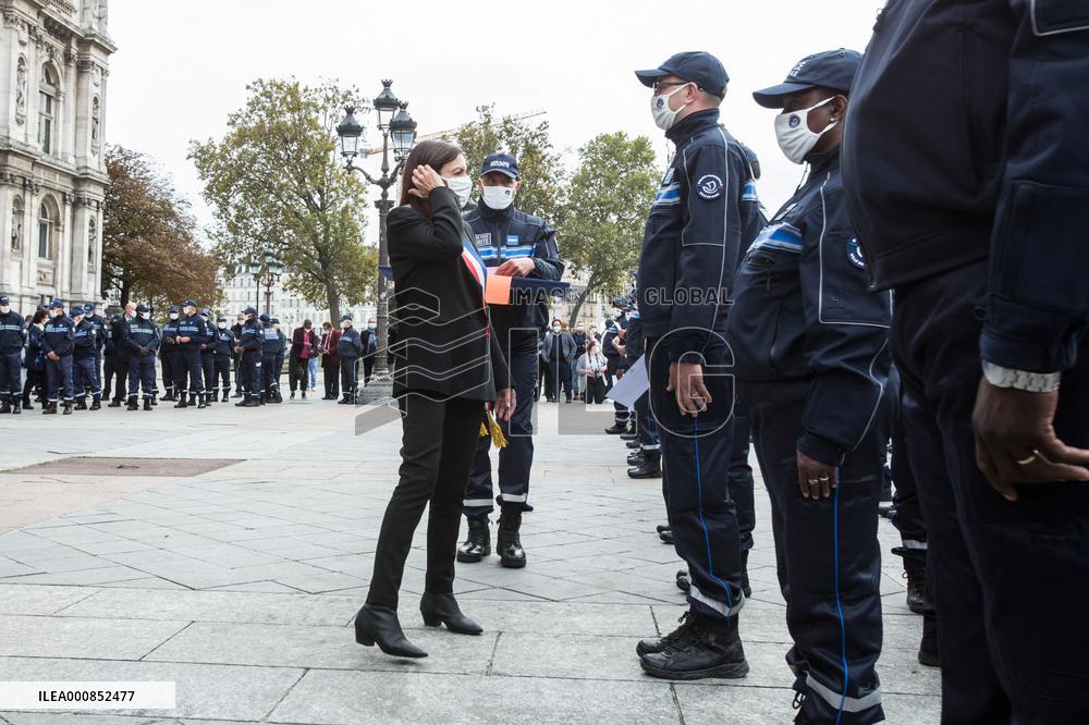 Ceremony Of The First Promotion Of The Municipal Police Of Paris