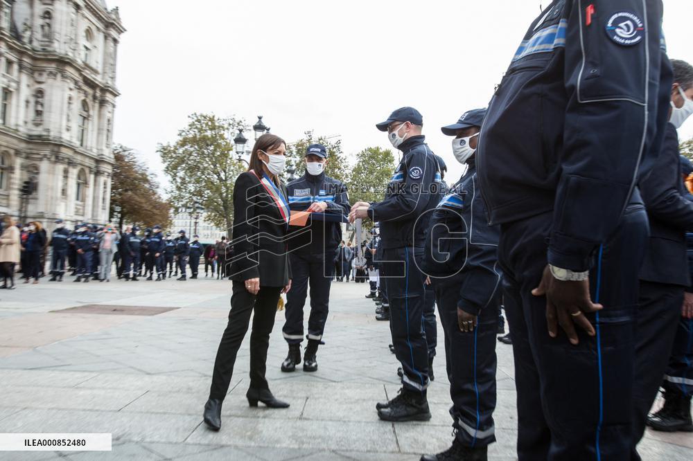 Ceremony Of The First Promotion Of The Municipal Police Of Paris