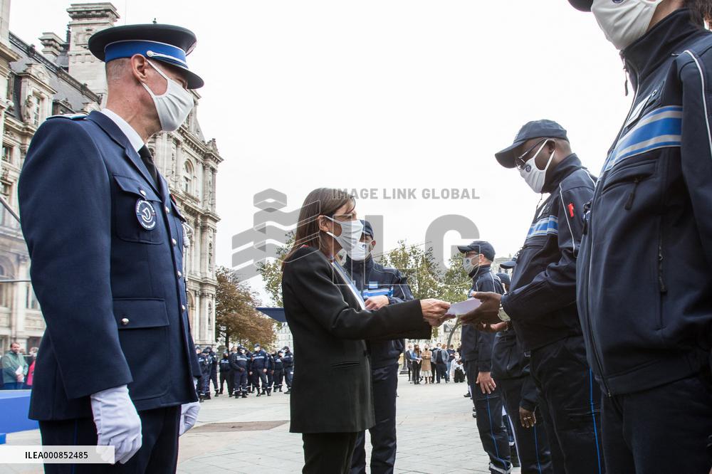 Ceremony Of The First Promotion Of The Municipal Police Of Paris