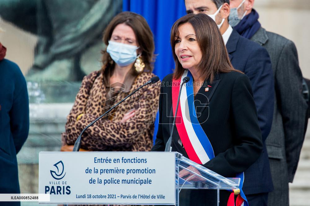 Ceremony Of The First Promotion Of The Municipal Police Of Paris