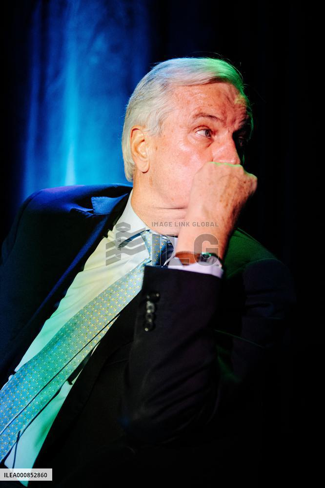 Michel Barnier Holds A Public Meeting - Neuilly-sur-Seine