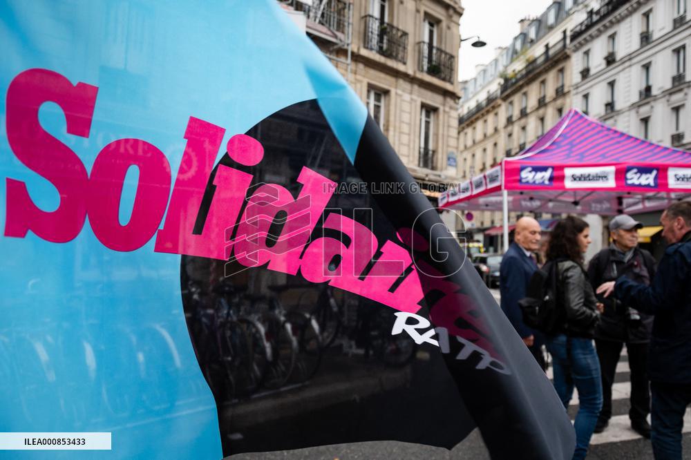 Protest Against Sexual Harassment Inside The RATP - Paris