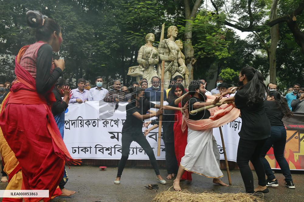 Protest Over Attacks On Hindu Community - Dhaka