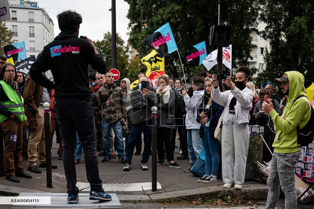 Protest Against Sexual Harassment Inside The RATP - Paris