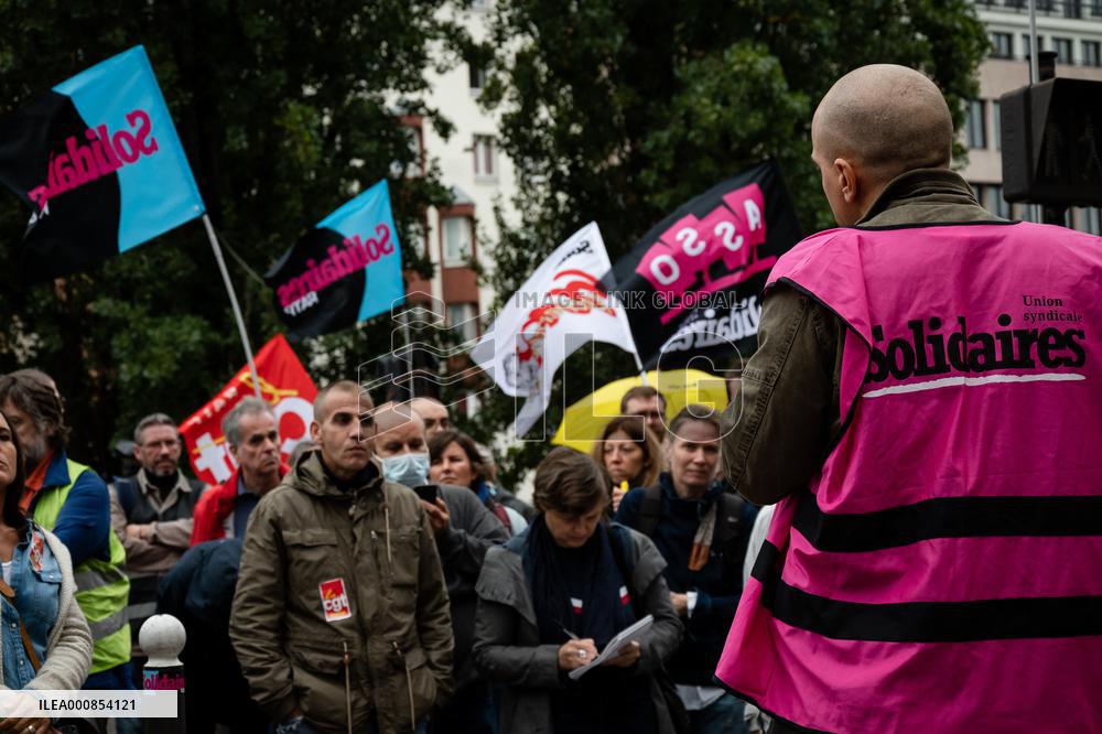 Protest Against Sexual Harassment Inside The RATP - Paris