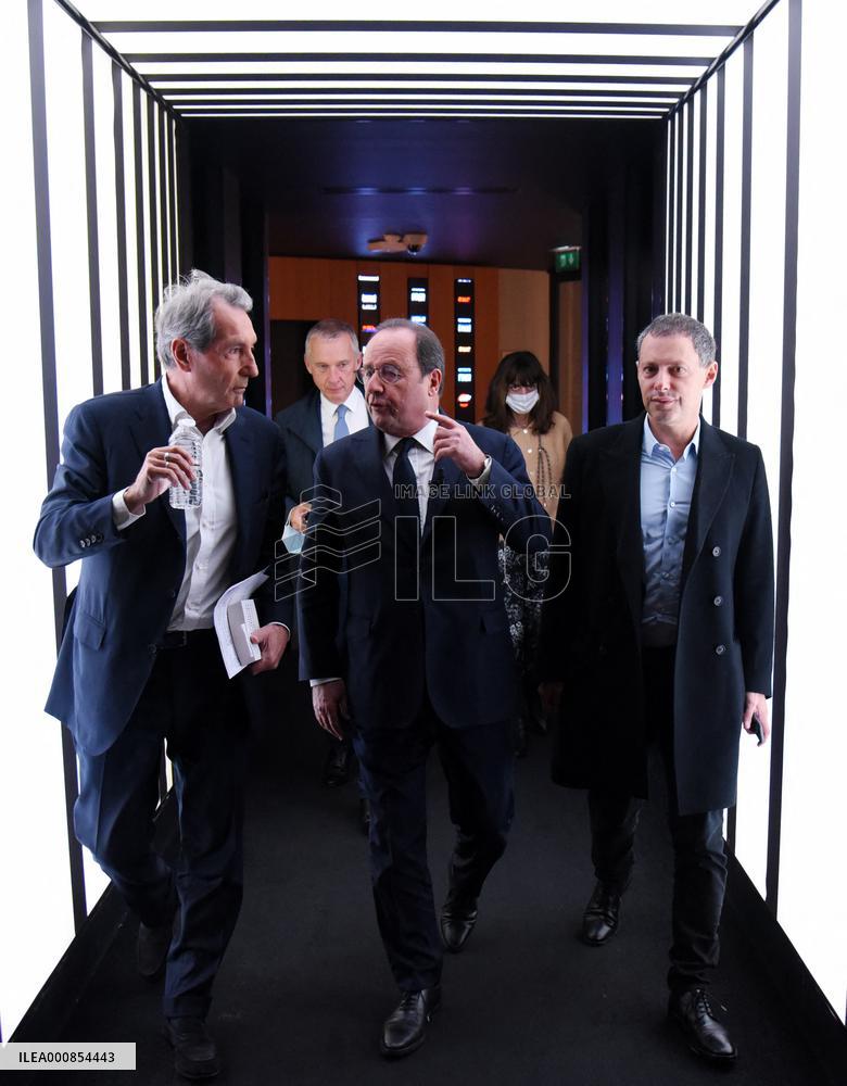 Former President Francois Hollande Appears On RMC/BFMTV - Paris