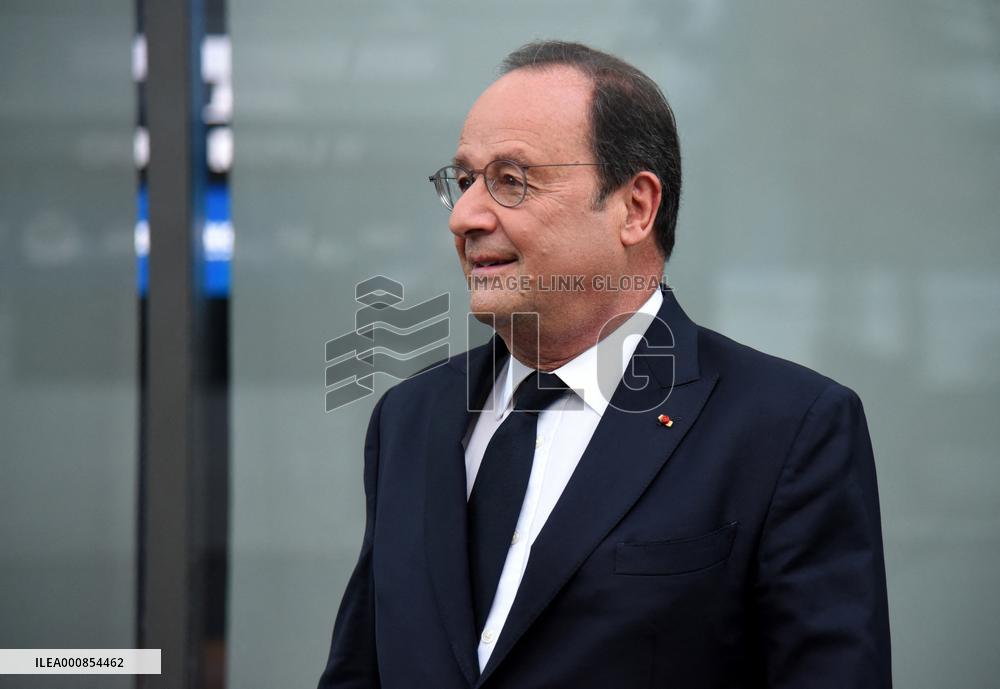 Former President Francois Hollande Appears On RMC/BFMTV - Paris