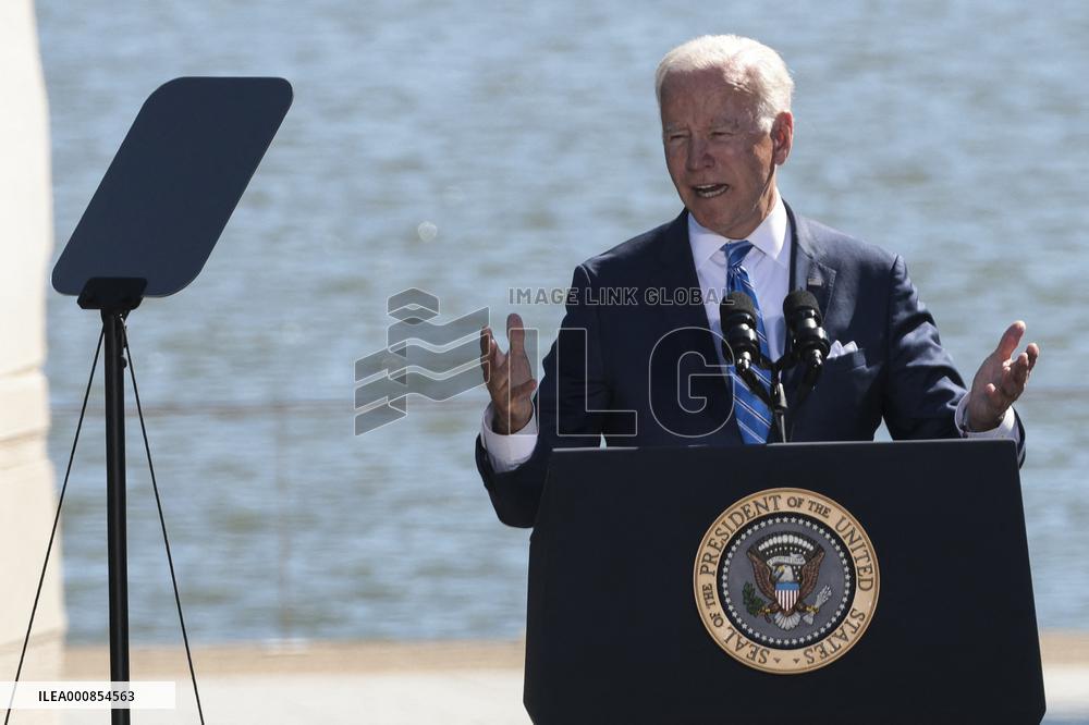★President Joe Biden deliver remarks at the 10th Anniversary celebration of the dedication of the Martin Luther King, Jr. Memor