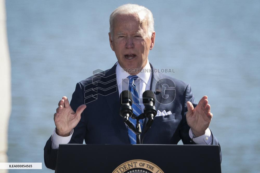 ★President Joe Biden deliver remarks at the 10th Anniversary celebration of the dedication of the Martin Luther King, Jr. Memor