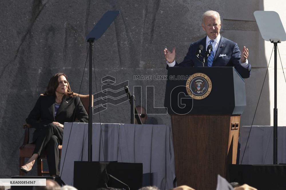★President Joe Biden deliver remarks at the 10th Anniversary celebration of the dedication of the Martin Luther King, Jr. Memor