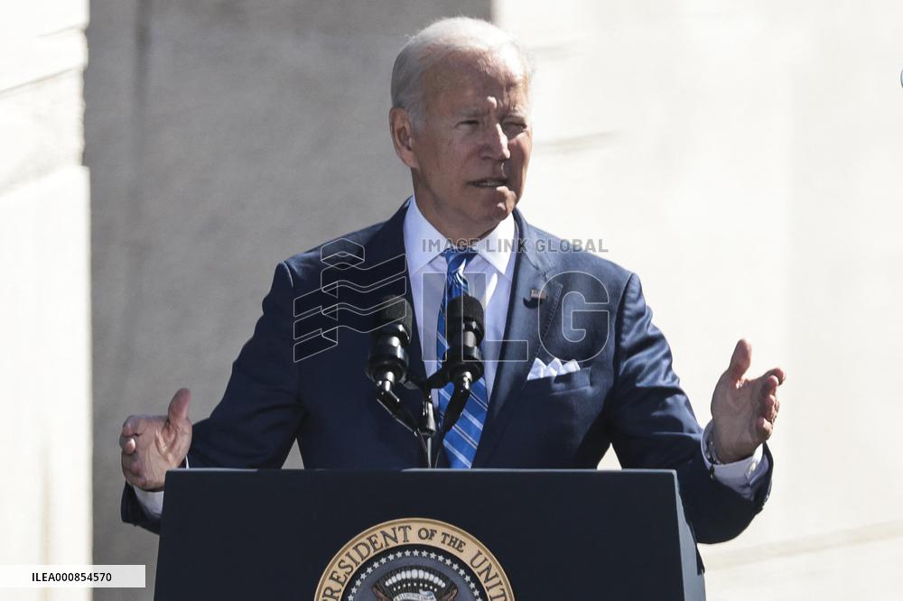 ★President Joe Biden deliver remarks at the 10th Anniversary celebration of the dedication of the Martin Luther King, Jr. Memor