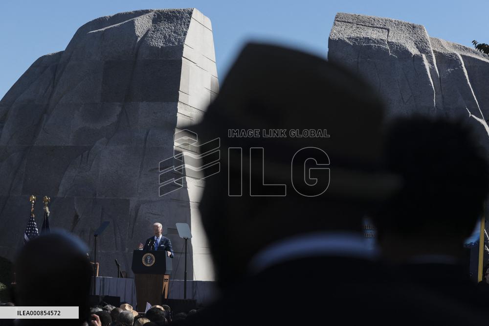 ★President Joe Biden deliver remarks at the 10th Anniversary celebration of the dedication of the Martin Luther King, Jr. Memor