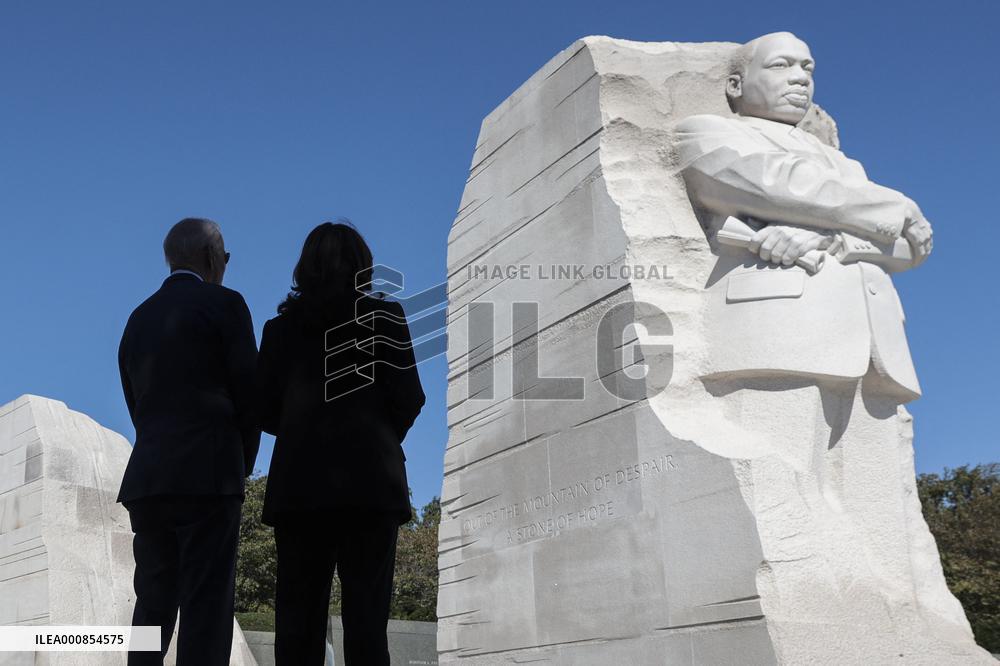★President Joe Biden deliver remarks at the 10th Anniversary celebration of the dedication of the Martin Luther King, Jr. Memor